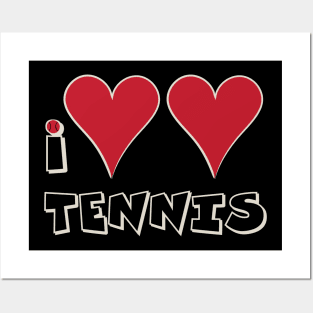 I Love Tennis Posters and Art